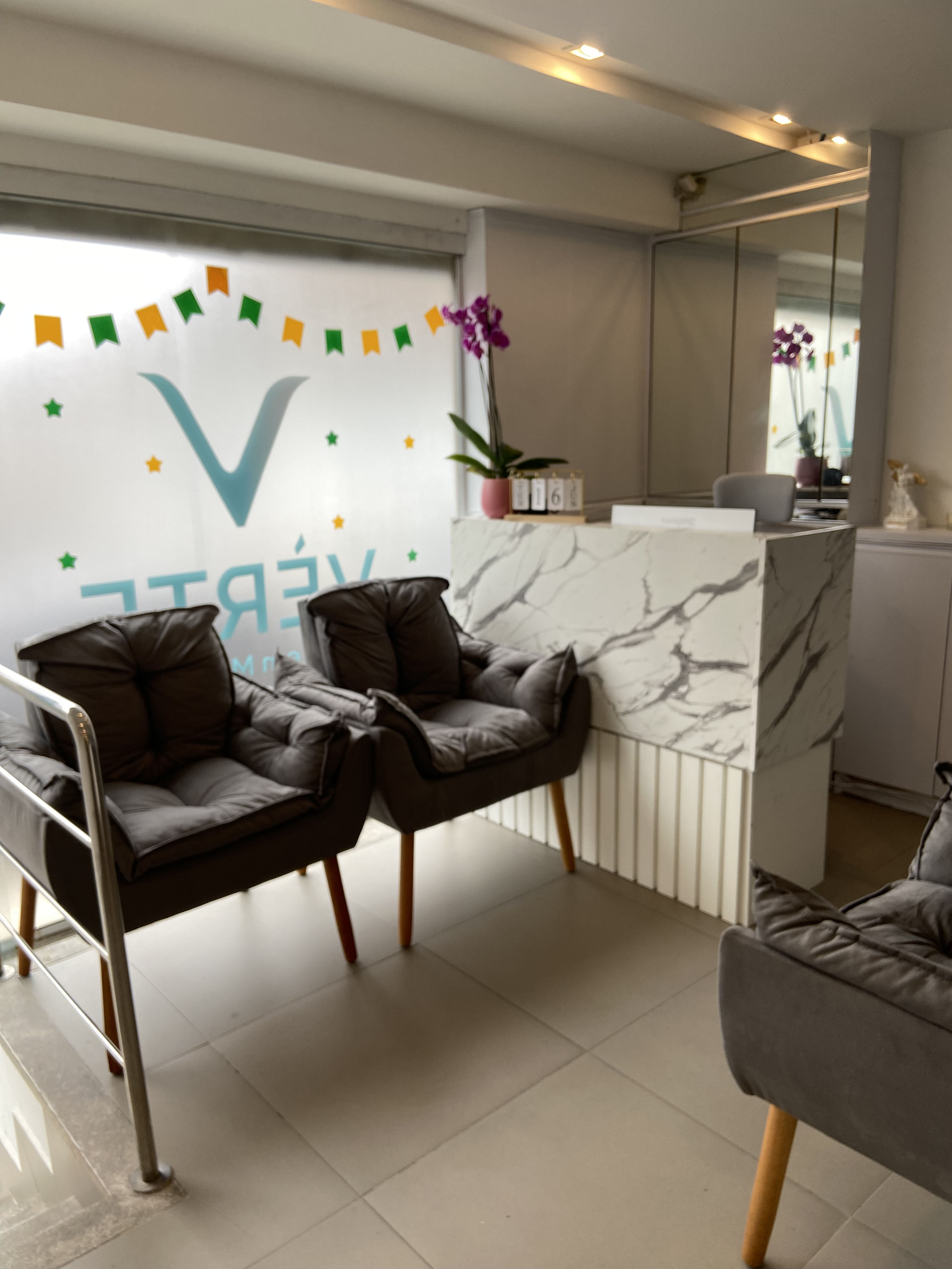Recepção da Clínica Vèrte