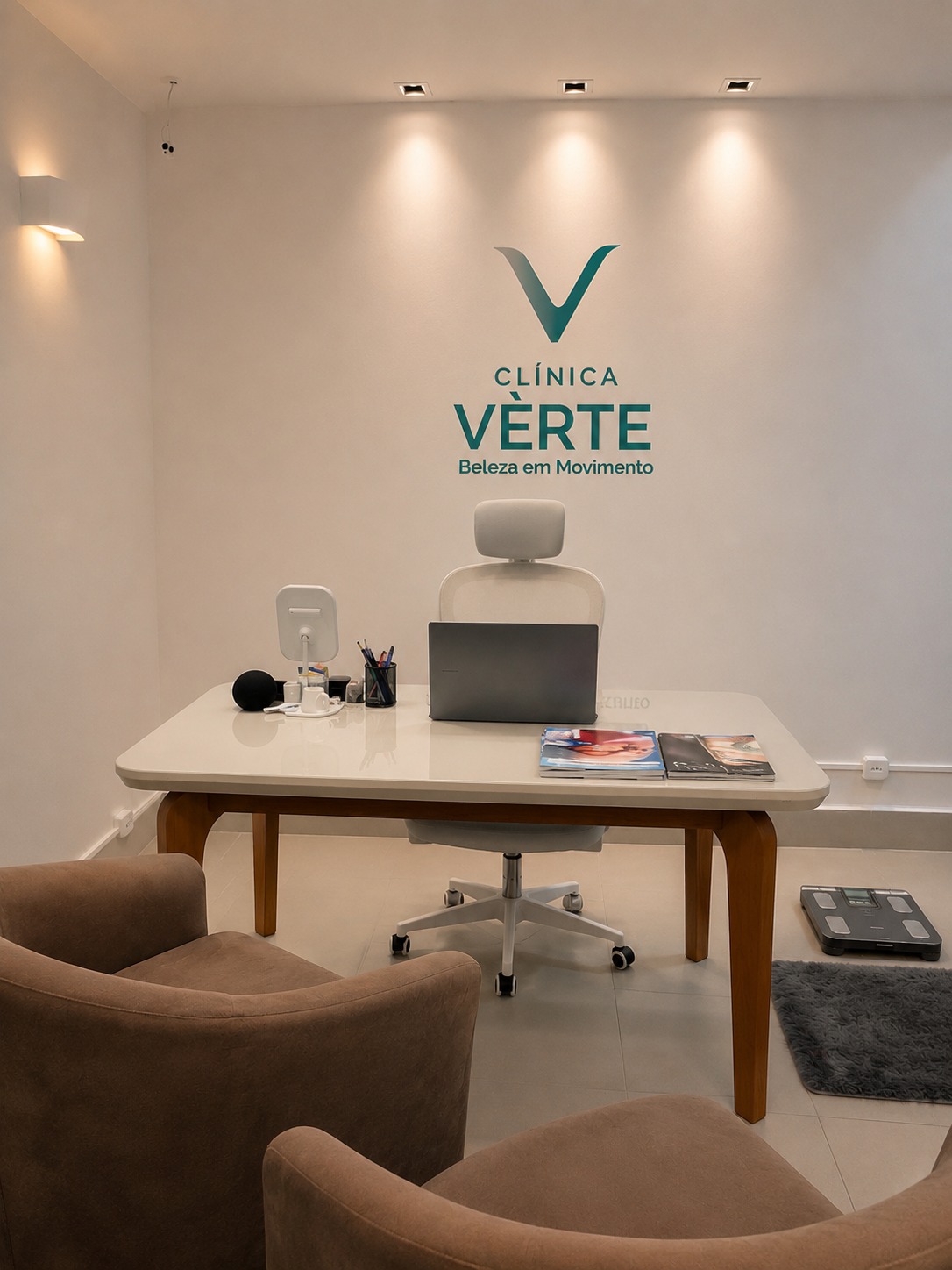 Sala de atendimento da Clínica Vèrte